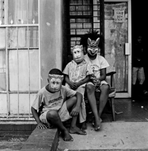 Masks, Sonskyn Flats, Hadfield Road, Hillbrow, 2006